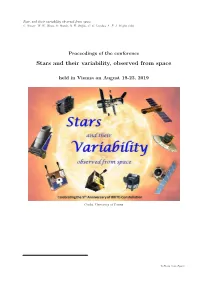 Stars and Their Variability, Observed from Space