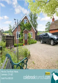 Wits End, Town Road, Petham, Canterbury, CT4 5QT Guide Price £450,000