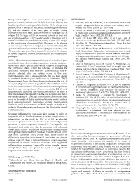 Being Underweight Is a Well Known Factor That Predisposes REFERENCE Patients to the Development of TB [2, 3]