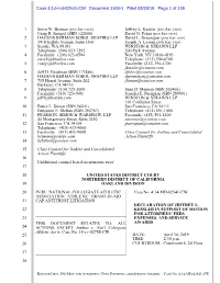 Case 4:14-Md-02541-CW Document 1169-1 Filed 03/26/19 Page 1 of 109