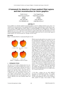 A Framework for Detection of Linear Gradient Filled Regions and Their