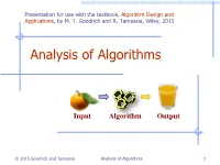 Algorithm Analysis