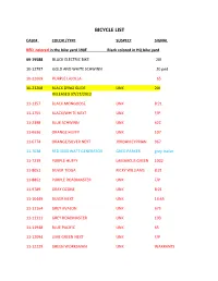 Bicycle List