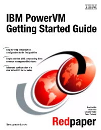 IBM Powervm Getting Started Guide