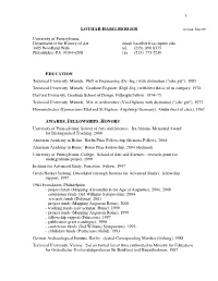 LOTHAR HASELBERGER Revised: June 09
