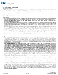 PCCW-HKT Mobile Service Guide