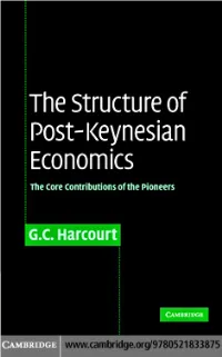 The Structure of Post-Keynesian Economics: the Core Contributions of the Pioneers