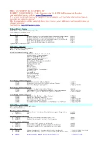 THIS DOCUMENT IS COMPILED by ROBERT JOHANNESSON, Fader