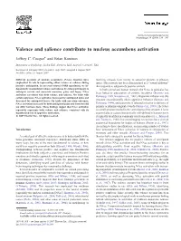 Valence and Salience Contribute to Nucleus Accumbens Activation ⁎ Jeffrey C