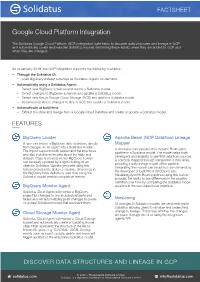 Google Cloud Platform Integration