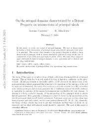 On the Integral Domains Characterized by a Bezout Property On
