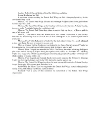 Senators Richardville and Bishop Offered the Following Resolution: Senate Resolution No