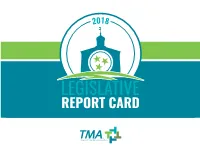 2018 Legislative Report Card