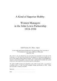A Kind of Superior Hobby;
