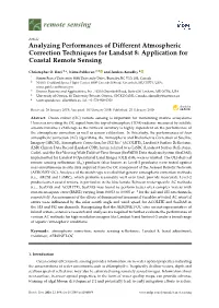 Analyzing Performances of Different Atmospheric Correction Techniques for Landsat 8: Application for Coastal Remote Sensing