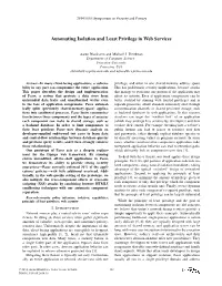 Automating Isolation and Least Privilege in Web Services