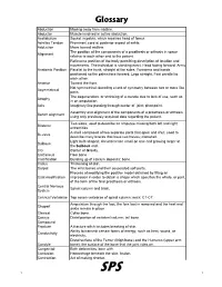 Glossary of Basic Orthotic & Prosthetic Terminology