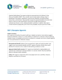 GLP-1 Receptor Agonists