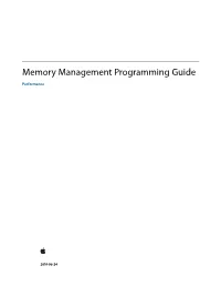 Memory Management Programming Guide
