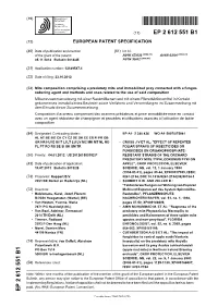 Mite Composition Comprising a Predatory Mite and Immobilized