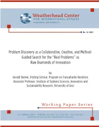 Problem Discovery As a Collaborative, Creative, and Method-Guided Search for The