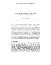 Biospider: a Web Server for Automating Metabolome Annotations