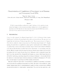 Characterization of Completions of Noncatenary Local Domains and Noncatenary Local Ufds