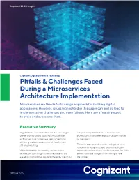 Pitfalls & Challenges Faced During a Microservices Architecture Implementation