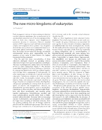 The New Micro-Kingdoms of Eukaryotes Jan Pawlowski*
