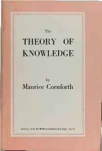 The Theory of Knowledge