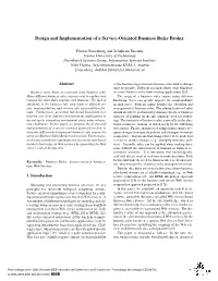 Design and Implementation of a Service-Oriented Business Rules Broker