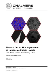 Electron Microscopy Are the Beam Damaging Eﬀects That Can Arise from Interactions Between the Primary High Energy Electron Beam and the Sample