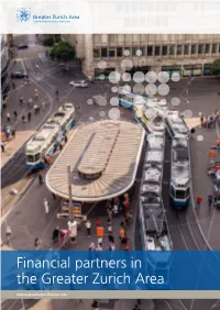 Financial Partners in the Greater Zurich Area INTRO REGION OVERVIEW