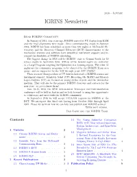 IGRINS Newsletter