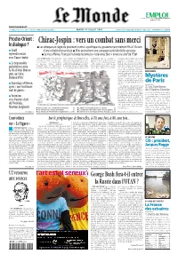 LE MONDE/PAGES&lt;UNE&gt;