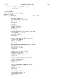 Lobbyist by Client Directory Page 1
