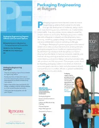 Packaging Engineering at Rutgers