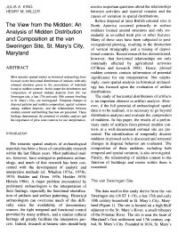 The View from the Midden: an Analysis Of