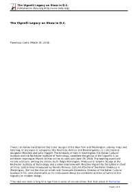 The Vignelli Legacy on Show in D.C. Published on Iitaly.Org (