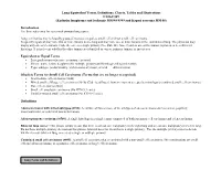 Lung Equivalent Terms, Definitions, Charts, Tables and Illustrations C340-C349 (Excludes Lymphoma and Leukemia M9590-9989 and Kaposi Sarcoma M9140)
