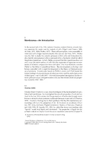 Membranes—An Introduction