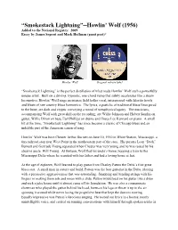 Smokestack Lightning”--Howlin’ Wolf (1956) Added to the National Registry: 2009 Essay by James Segrest and Mark Hoffman (Guest Post)*