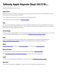 Talkonly Apple Keynote (Sept 2017) Bi… Myfreebingocards.Com