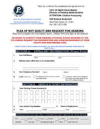 Contest a Parking Citation