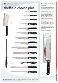Sheffield Choice Plus Knife Range