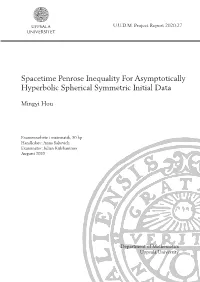 Spacetime Penrose Inequality for Asymptotically Hyperbolic Spherical Symmetric Initial Data