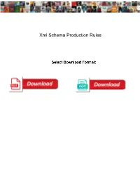 Xml Schema Production Rules