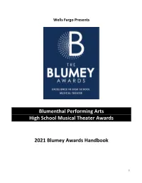 Blumey Awards Handbook