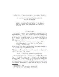 Counting Integers with a Smooth Totient