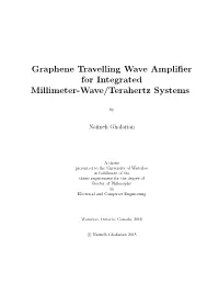 Graphene Travelling Wave Amplifier for Integrated Millimeter-Wave